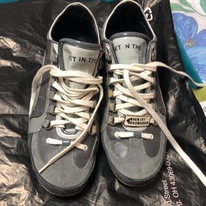DSQUARED Leather and suede tennis shoes Size 40. In the Florida humidity…